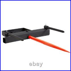 VEVOR 39 Hay Spear Bale Spear Skid Steer Loader Tractor Bucket Attachment
