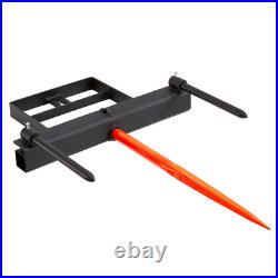 VEVOR 39 Hay Spear Bale Spear Skid Steer Loader Tractor Bucket Attachment