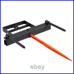 VEVOR 39 Hay Spear Bale Spear Skid Steer Loader Tractor Bucket Attachment