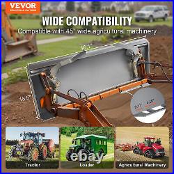 VEVOR 3/8 Thick Skid Steer Mount Plate Adapter Loader Quick Tach Attachment