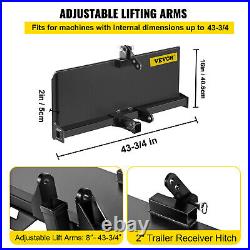 VEVOR 3-Point Attachment Adapter for Universal Skid Steer Quick Attach Equipment