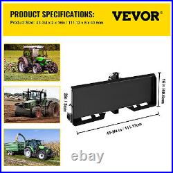 VEVOR 3-Point Attachment Adapter for Universal Skid Steer Quick Attach Equipment