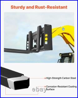 VEVOR 45 Skid Steer Pallet Frame with Hitch Receiver & Spear Sleeves 4000 lbs