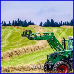 VEVOR 49 Hay Spear Bale Spears Skid Steer Loader Tractor Attachment 1600lbs