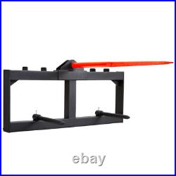 VEVOR 49 Hay Spear Bale Spears Skid Steer Loader Tractor Attachment 1600lbs