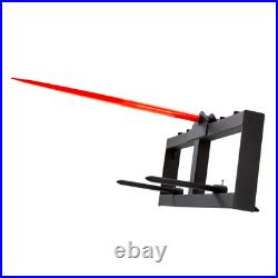 VEVOR 49 Hay Spear Bale Spears Skid Steer Loader Tractor Attachment 1600lbs