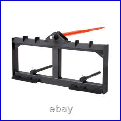 VEVOR 49 Hay Spear Bale Spears Skid Steer Loader Tractor Attachment 1600lbs