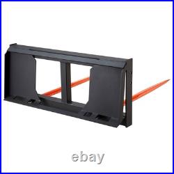 VEVOR 49 Hay Spear Bale Spears Skid Steer Loader Tractor Attachment 3000lbs