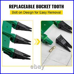 VEVOR Bucket Tooth Bar 46'' Clamp on for Tractor Loader No Drilling Required