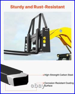 VEVOR Skid Steer Pallet Frame with Hitch Receiver & Spear Sleeves 4000 lbs