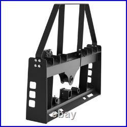 VEVOR Skid Steer Pallet Frame with Hitch Receiver & Spear Sleeves 4000 lbs
