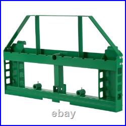 VEVOR Skid Steer Pallet Frame with Hitch Receiver & Spear Sleeves for JD Loaders