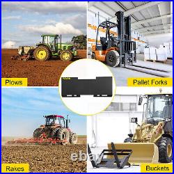 VEVOR Universal Quick Tach Skid Steer Mount Plate Adapter 3/16 Steel Loader