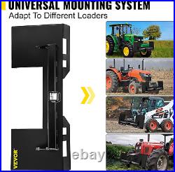 VEVOR Universal Skid Steer Mount Plate 1/4 Thick Skid Steer Plate Attachment to