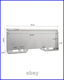 Versatile 1/4 Inch Steel Mount Plate for Skid Steer Enhance Your Equipment