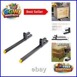 Versatile 43-Inch Steel Pallet Forks for Tractor Loaders 2000lbs Capacity