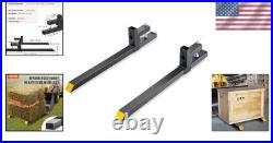 Versatile 43-Inch Steel Pallet Forks for Tractor Loaders 2000lbs Capacity
