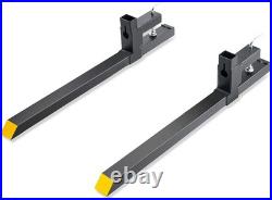Versatile 43-Inch Steel Pallet Forks for Tractor Loaders 2000lbs Capacity