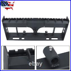 W Receiver Hitch & Spear Sleeves Skid Steer 4000lb Heavy-Duty Pallet Fork Frame