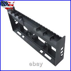 W Receiver Hitch & Spear Sleeves Skid Steer 4000lb Heavy-Duty Pallet Fork Frame