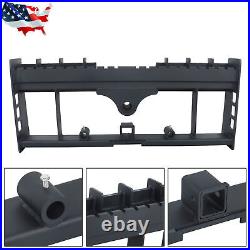 W Receiver Hitch & Spear Sleeves Skid Steer 4000lb Heavy-Duty Pallet Fork Frame