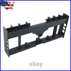 W Receiver Hitch & Spear Sleeves Skid Steer 4000lb Heavy-Duty Pallet Fork Frame