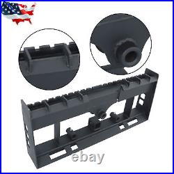W Receiver Hitch & Spear Sleeves Skid Steer 4000lb Heavy-Duty Pallet Fork Frame
