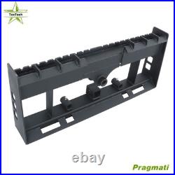 W Receiver Hitch & Spear Sleeves Skid Steer Heavy-Duty Pallet Fork Frame 4000lb