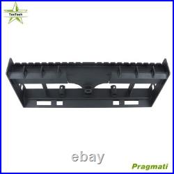 W Receiver Hitch & Spear Sleeves Skid Steer Heavy-Duty Pallet Fork Frame 4000lb