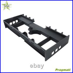 W Receiver Hitch & Spear Sleeves Skid Steer Heavy-Duty Pallet Fork Frame 4000lb