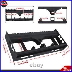 WithReceiver Hitch & Spear Sleeves 2500LBS Heavy-Duty Skid Steer Pallet Fork Frame