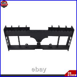 WithReceiver Hitch & Spear Sleeves 2500LBS Heavy-Duty Skid Steer Pallet Fork Frame