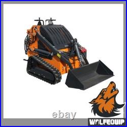 Wolfequip 23HP Compact Tractor Mini Skid Steer Loader Hydraulic Guided Drive