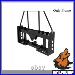 Wolfequip 4000lb Pallet Fork Frame Receiver Skid Steer Hitch & Hay Spear Sleeves