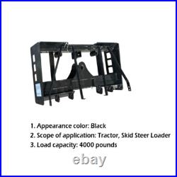 Wolfequip 4000lb Pallet Fork Frame Receiver Skid Steer Hitch & Hay Spear Sleeves