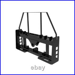 Wolfequip 4000lb Pallet Fork Frame Receiver Skid Steer Hitch & Hay Spear Sleeves