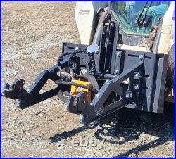 Wolverine 3-Point 3PT Hitch PTO Adapter Plate Skid Steer Loader Attachment