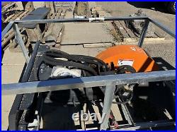 Wolverine stump grinder 15-30 GPM Bobcat Kubota Skid Steer Loader with Remote