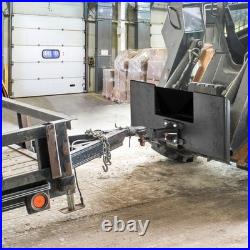 YINTATECH 3000lbs Skid Steer Attachment Plate, 3/8 Skid Steer Hitch Plate wit