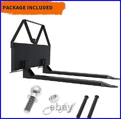 YINTATECH 46 Quick Attach Pallet Forks Attachment Skid Steer Forks 2600 Lbs Cap