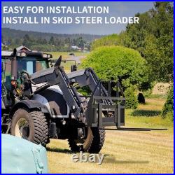 YITAMOTOR 4000lbs Pallet Fork Frame, 45 for Skid Steer Loaders Tractors