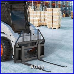 YITAMOTOR 4000lbs Pallet Fork Frame, 45 for Skid Steer Loaders Tractors