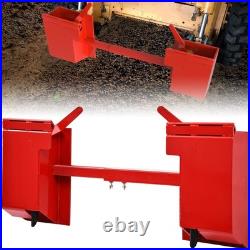 YITAMOTOR Skid Steer Quick Attach Adapter Universal Attachment Plate Red