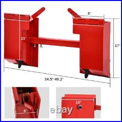 YITAMOTOR Skid Steer Quick Attach Adapter Universal Attachment Plate Red