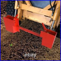 YITAMOTOR Skid Steer Quick Attach Adapter Universal Attachment Plate Red