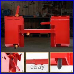 YITAMOTOR Skid Steer Quick Attach Adapter Universal Attachment Plate Red