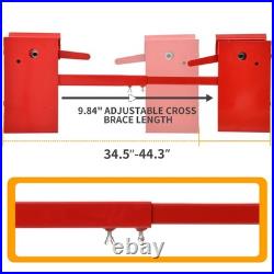 YITAMOTOR Skid Steer Quick Attach Adapter Universal Attachment Plate Red