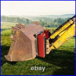 YITAMOTOR Skid Steer Quick Attach Adapter Universal Attachment Plate Red