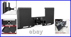 Yitamotor 3 8 Skid Steer Mount Plate 2 Inch Removable Receiver Black