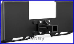 Yitamotor 3 8 Skid Steer Mount Plate 2 Removable Receiver Dark Black